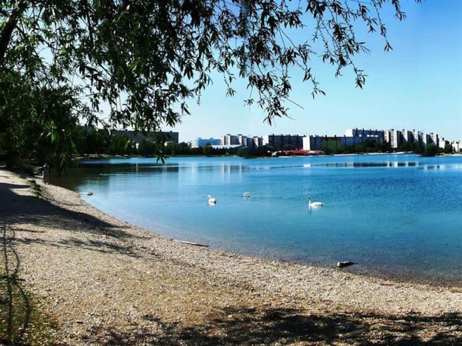 Lake Apartment, 2X Free Garage, 10 Mins To Centre Pozsony Kültér fotó